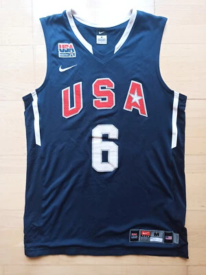 £144.23 • Buy LeBron James Nike AUTHENTIC Dream Team USA 2010 Jersey Jersey Blue Sz. M