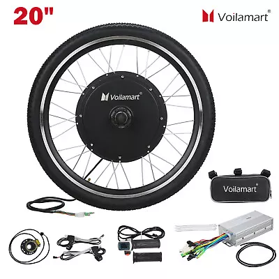 Voilamart 20'' 48V Electric Bicycle Front Wheel Ebike Motor Conversion Kit 1000W • $198.89