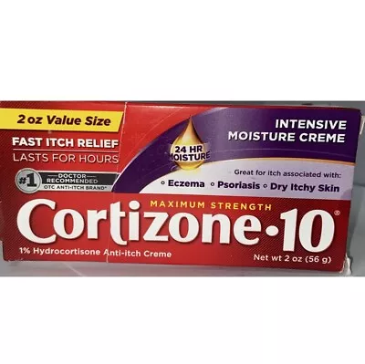 Cortizone 10 1% Hydrocotisone Anti-Itch Creme - 2 Oz / 56 G • $9.99