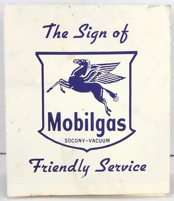 Vtg 1954 Mobilgas Dealer Socony-Vacuum Pocket Map Yonkers Queens Bronx NEW YORK • $19.99