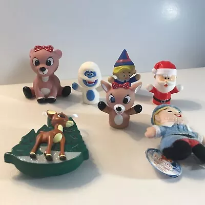 Rudolph Island Of Misfit Toys Ornament Finger Puppets Figure Lot Of 7 • $16.85