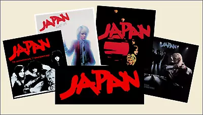 JAPAN  Set Of FIVE Large Glossy Vinyl Promo Stickers David Sylvian • £5.49