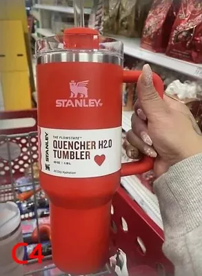 Stanley Target Exclusive 40 Oz Targer Red H2.0 Quencher Tumbler • $48.99