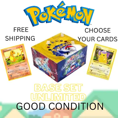 1999 Pokemon Base Set Unlimited: Choose Your Card! Vintage WoTC LP To Near Mint • $2.99