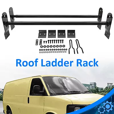 For Ford E-Series Express Savana Van Ladder Roof Rack Rain Gutter Cross Bars New • $92.90