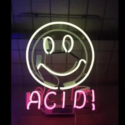 ACID FACE Neon Light Sign Room Decor Vintage Style Neon Craft Window 17  • $120.65