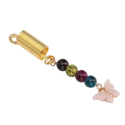 10pcs Hair Spring Dreadlock Pendants Alloy Beads Vintage DIY Braid GOF • $15.22