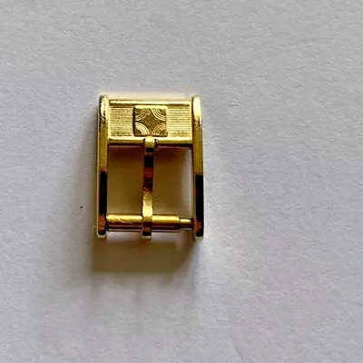 Rare Old Stock Zenith 8mm Gold Plated Watch Strap Buckle • £12.50