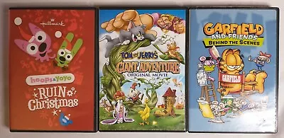 $12.71 • Buy Lot Of 3 Children's DVDs Tom And Jerry Garfield Hoops And Yoyo