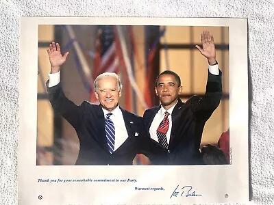 BARACK OBAMA PHOTO WITH JOE BIDEN -8X10 And Swearing In Photos X 2 ~ • $9.95