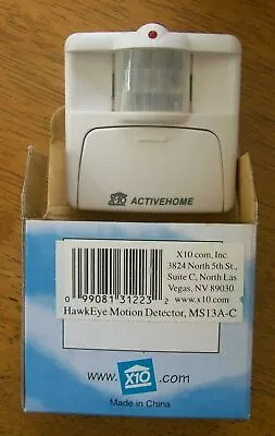 X10 HAWKEYE Motion Detector MS13A-C NEW IN BOX • $4.75