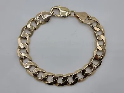 8'' 9ct Yellow Gold Curb Chain Bracelet • £799.99