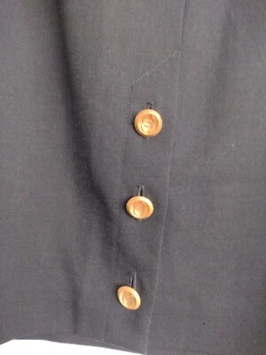 £110 • Buy Vintage Chanel Boutique Skirt Fits Size 10 Original Gold Chanel Buttons