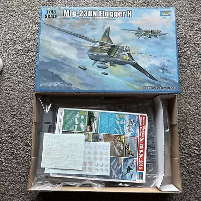 Trumpeter 05801 - 1/48 Mikoyan-Gurevich MiG-23Bn Flogger Model Kit • $35