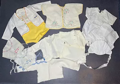 Vintage 1960s Boy Unisex Summer Clothing Romper Shorts Outfits Christening Bibs • $32