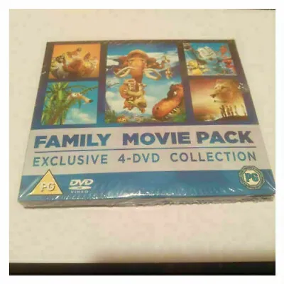 Family Movie Pack 4 DVD Collection - Ice Age 3 Fantastic Mr Fox Robots Narnia • £3.95