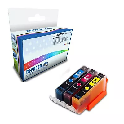 Refresh Cartridges 3 Colour Value Pack CLI-526 Ink Compatible With Canon Printer • £9.57