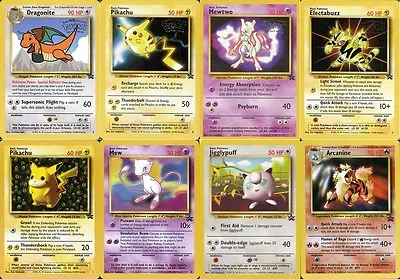 Pokemon Cards ALL Black Star Promo Holo/Non Holo. Pikachu Mewtwo Venusaur Zapdos • £34.99