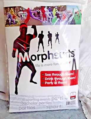 Morphsuits Costume Party Halloween Black  Adult L NEW Unisex Spandex • $20