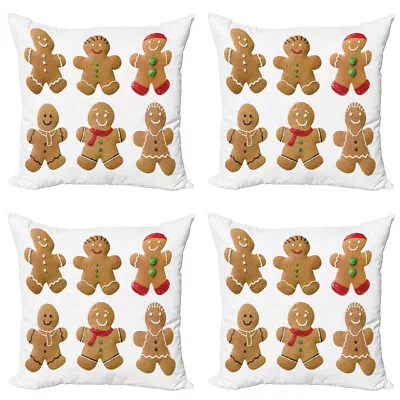 Gingerbread Man Pillow Cushion Set Of 4 Homemade • £22.99