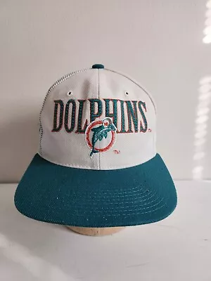 Vintage Miami Dolphins NFL Pro Line Sports Specialties Hat Shadow Snapback Cap • $50