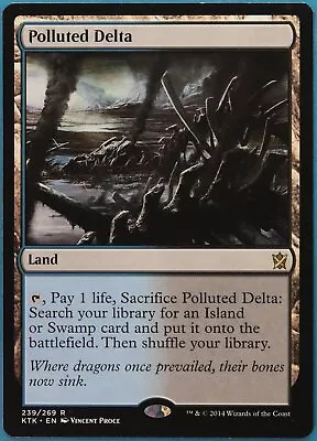 Polluted Delta Khans Of Tarkir PLD Land Rare MAGIC CARD (ID# 458762) ABUGames • $23.50