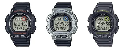 Casio Mens WS-2100H Training Watch Step Tracker 200 Lap Memory 5 Alarms WR100M • $68
