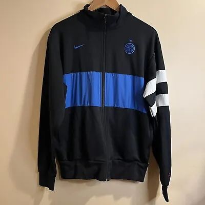 $60 • Buy Vintage Y2K Nike Inter Milan FC Soccer Football Track Jacket Size Medium