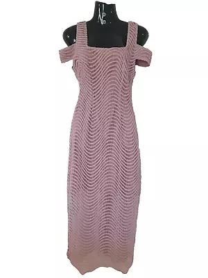 MOSSMAN Size 8 Dusty Pink Maxi Dress • $65