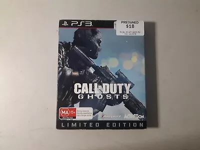 Call Of Duty Ghosts Limited Edition Ps3 Videogame With Slip Cover And Manual • $13.50