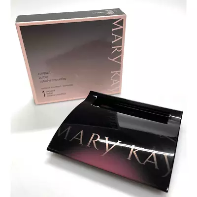 NEW Mary Kay Compact 017362 Makeup Case Magnet Black Unfilled Original Box • $7.99