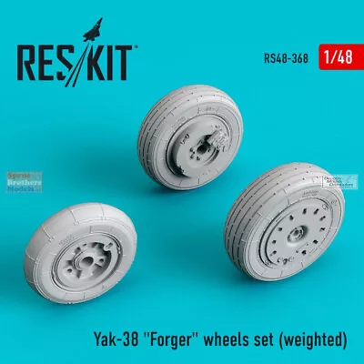 RESRS480368 1:48 ResKit Yak-38 Forger Weighted Wheels Set • $13.24