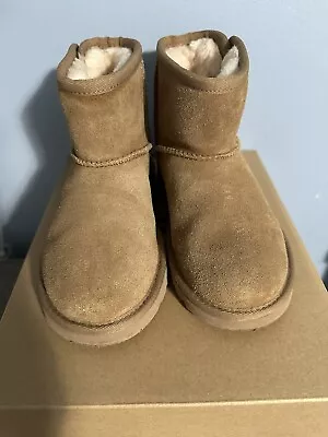 Ugg Jona Boot Size 12 Chestnut Brown Worn Once • £40.21