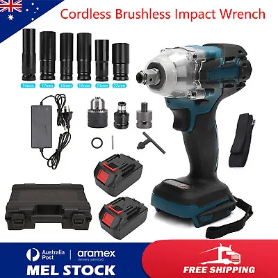 Brushless Cordless 1/2'' 1000NM Impact Wrench Rattle Gun For Makita 18V Battery • $69.95