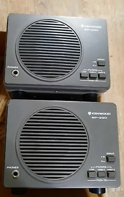 $265 • Buy 2-Kenwood SP-230 External Station Speaker With 2 Inputs & 3 Filter SeTtings VG++