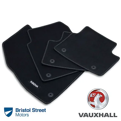 Genuine Vauxhall Insignia A FACELIFT Velour Black Front/Rear Carpet Floor Mats • £27.50