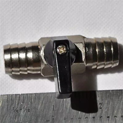 $19.97 • Buy 5/8 Barb Ball Hand Valve Air Water Fuel Oil Line Pressed /vacuum Rust Resistant