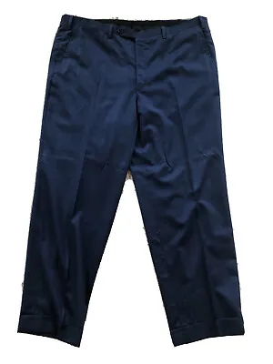 KITON VICUÑA Blue Striped Suit Trousers Pants  58 IT • $1750