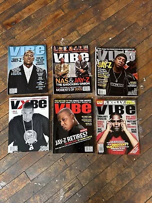 Vintage Lot Of 6 Vibe Magazines Jay Z R  Kelly Covers Early 2000's • $69.88