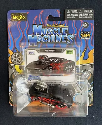 2012 Muscle Machines Maisto CHASE 1969 CORVETTE 12.2 Black 1:64 • $29.95