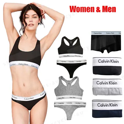 Calvin Klein Women/Men Knicker Brief Hipster String Bra Packs MATCH Underwears • $19.99