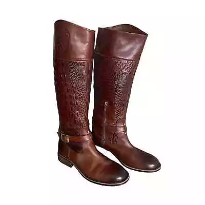 Vince Camuto Tall Riding Boots Size 8 Leather Equestrian: EUC • $75