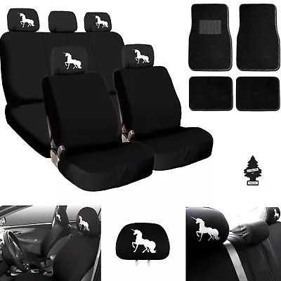 For VW New Unicorn Car Truck SUV Seat Covers Headrest Floor Mats Full Set • $49.95