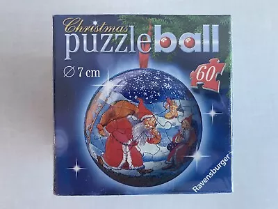 Ravensburger 60 Piece 3D Christmas Puzzle Ball Santa Clause Holiday St Nick • $20