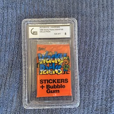 1985 Topps Wacky Packs  Irish Sticker & Bubble Gum Sealed Package NM-MT8 • $200