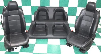 *-BAG* 16' Mustang Convertible Black Power Leather Heat Cool Buckets Seats Set • $1462.04