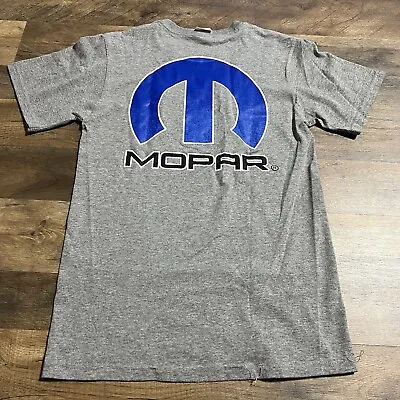 Vintage MOPAR Graphic T-Shirt Adult Mens Size S Small Gray Double Sided • $16