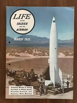 Life Of The Soldier And The Airman March 1952 US Army Recruitment Vintage • $9.99