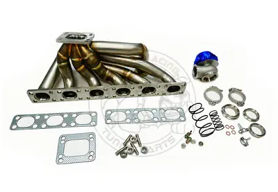 3mm 42mmOD SS304 T3/T4 Top Mount Turbo Manifold For E30E34 M50M52M54 S50 S52 24V • $519