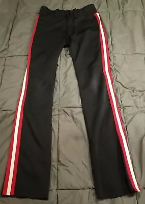 Mizuno Baseball Pants Youth Size XL 28-30  Black Red And White Stripes • $9.99